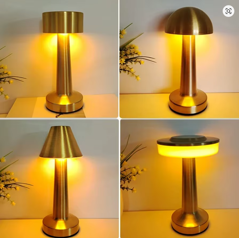 Bezprzewodowa lampa stołowa ładowana akumulatorowo